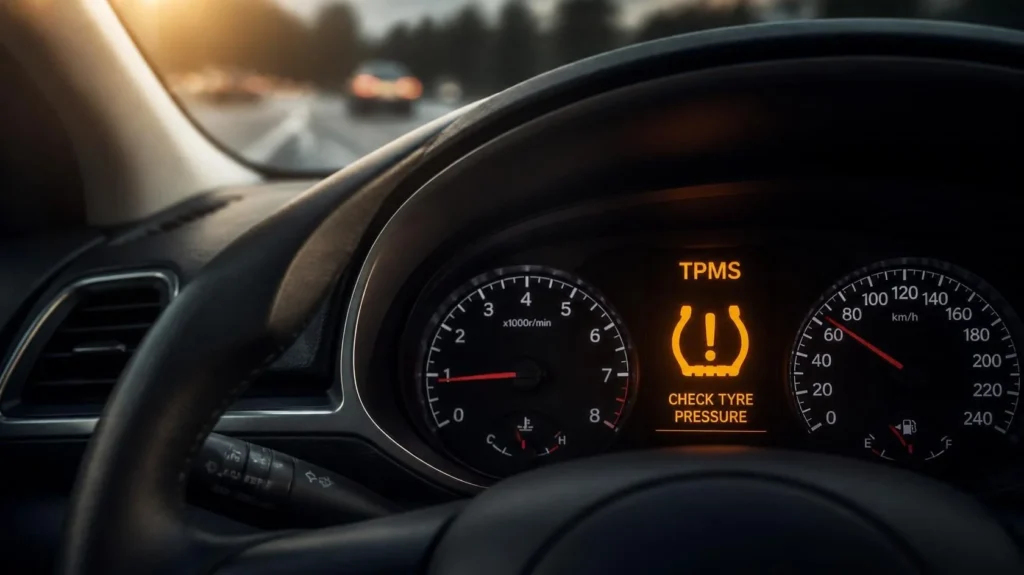 tyre pressure warning light won’t go off